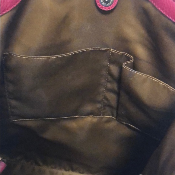 Red Coach Tote with Gold Hardware - Great Work Bag - Picture 6 of 10